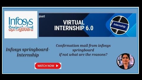 Infosys Springboard Internship Confirmation Mail 📩 | What to Do Next to Get Selected!