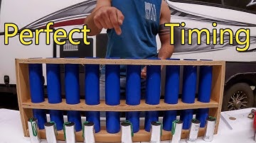 The Perfect Way to Fuse Cannister Shell Firework Mortars!! Fires Just Like a Cake EVERYTIME!!!!!!!!!