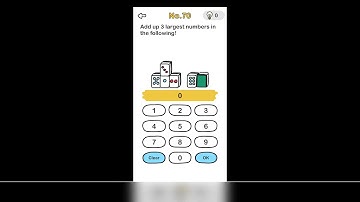 Add up 3 largest numbers in the following Brain Out Level 70