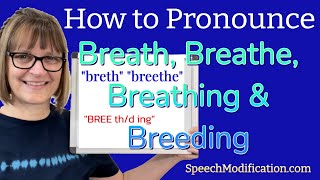 How to pronounce Breath, Breathe, Breathing and Breeding