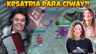 Sehari Jadi KESATRIA Para Ciway! Sampe Kaget Mereka!! - Mobile Legends