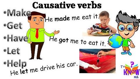 Spoken English - How to use causative verbs to form sentences (Let, get, make, help, have)