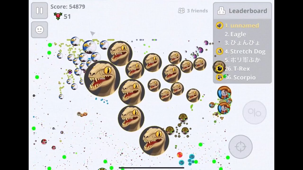【Agar.io Mobile】Live鯖とペアで朝困鯖2鯖潰してみた！