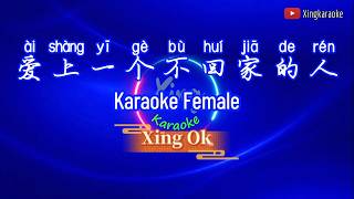 愛上一個不回家的人 Ai Shang Yi Ge Bu Hui Jia De Ren Female | Mandarin Karaoke No Vocal