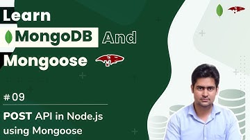POST API in Node JS using Mongoose save | MongoDB in Hindi #9 | #mongodb  #mongoose