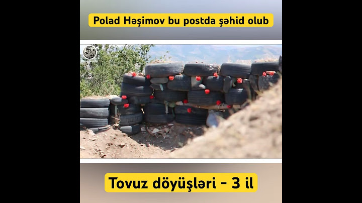 General Polad Həşimovun şəhid olduğu postdan görüntülər