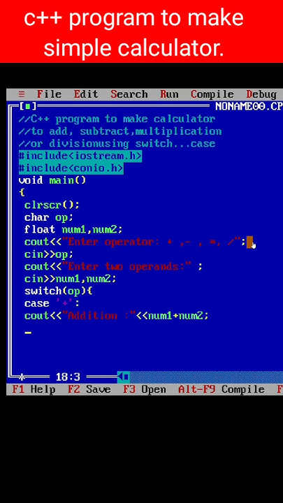 C++ program to make simple calculator using switch case. # ...