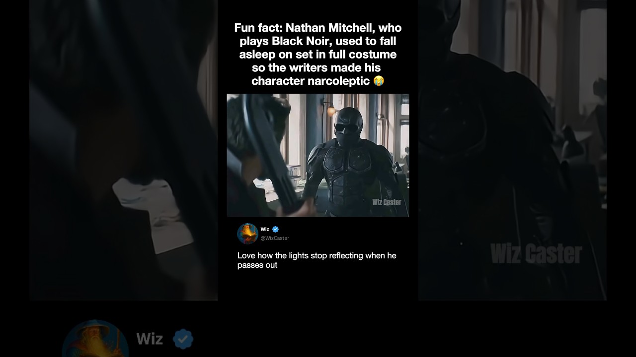 Nathan Mitchell Who Plays Black Noir Used To Fall Asleep On Set In Full Costume | The Boys