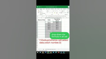 Vlookup formula #exceltips #excel #excelformula #excelshorts