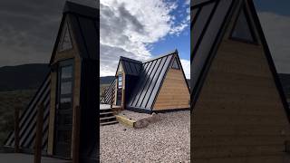 Sleek Modern Aframe Tiny Cabin #aframe #aframecabin #tinyliving