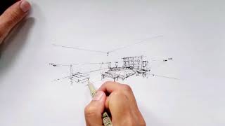 two point quick rapid visualization sketch