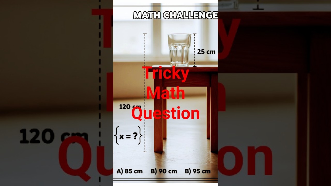 Can You Solve This Table Height Puzzle