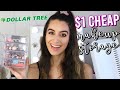 CHEAP DOLLAR TREE MAKEUP ORGANIZATION - AFFORDABLE $1 MAKEUP STORAGE IDEAS!!