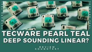 Tecware Teal Linear Switches: Deep Sounding Switch Review and Soundtest on Vega 65 |Keyboard Typing