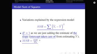 Lecture 3.2 - ANOVA Table for Regression