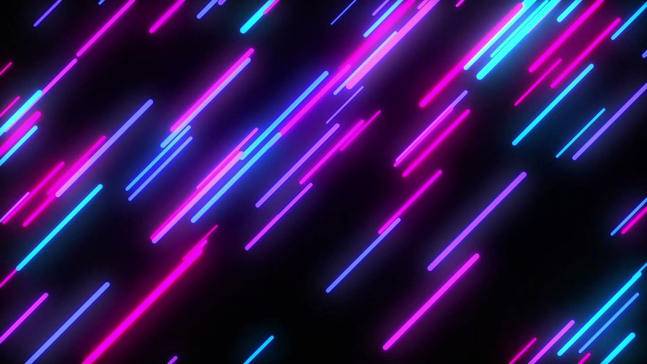 Rounded Neon Red and Blue lines Background video, Footage