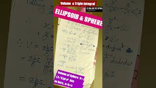triple integral & volume
