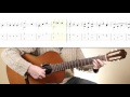 Study in c major  f sor simple classical guitar piece with score and tab