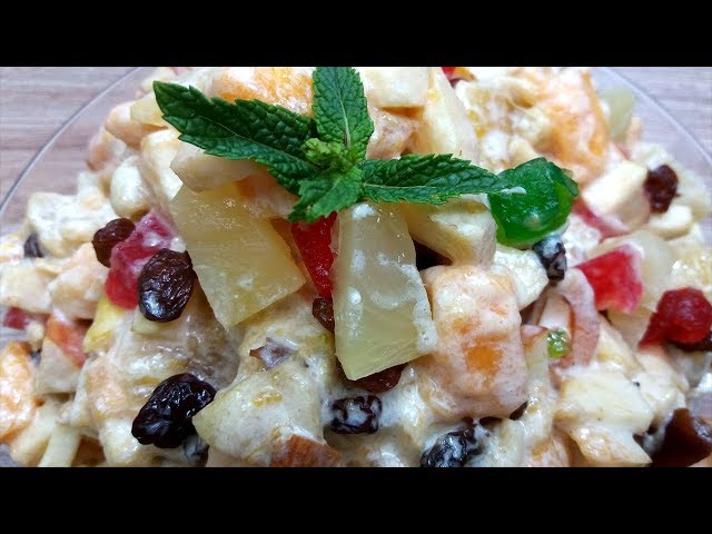 جسکودیکھتے ہی بنانےکودل کرےCreamy Fruit Chaat Recipe I creamy fruit chart recipes I russian fruit sa class=