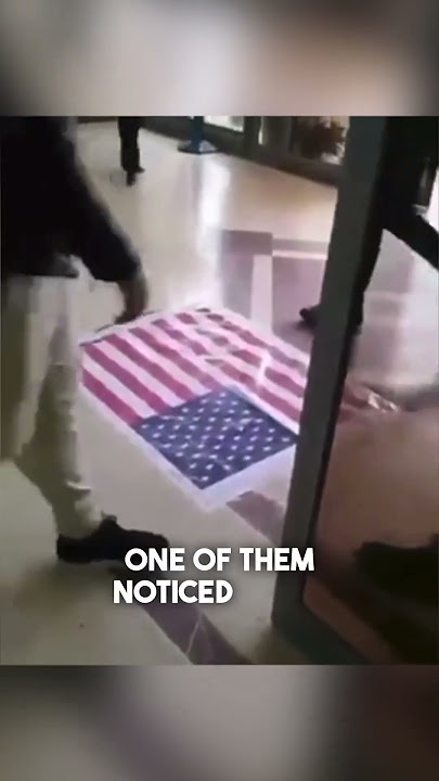 They showed respect to the American flag ❤️