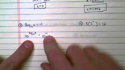Solving Exponential and Logarithmic Equations (Part 1)