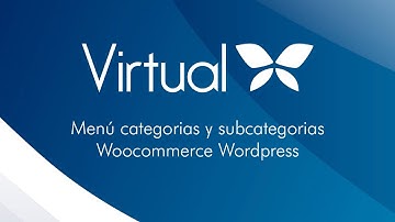 Menu categorias y subcategorias en Woocommerce Wordpress