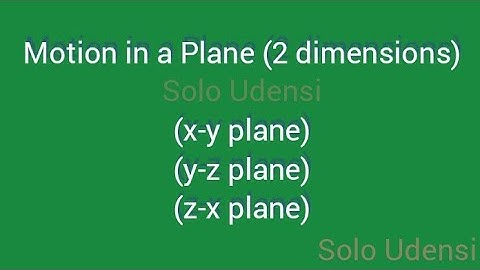 Motion in an x-y Plane
