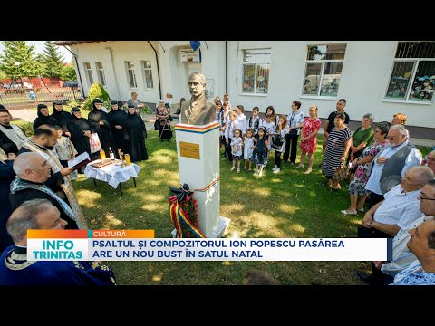 Psaltul și compozitorul Ion Popescu Pasărea are un nou bust în satul natal