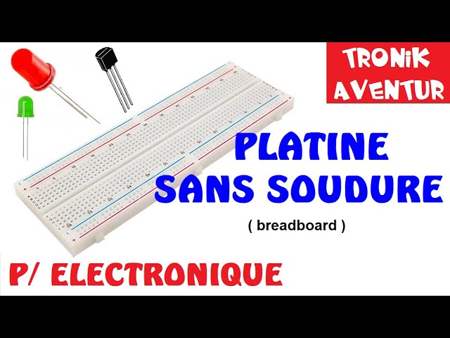 TRONIK AVENTUR 8 - PLAQUE ESSAI SANS SOUDURE - BREADBOARD - ELECTRONIQUE 