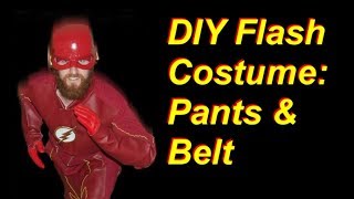 How to Make a Flash Costume Part 2: Belt & Pants