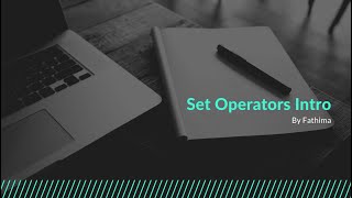 Set Operators Intro || SQL (40)