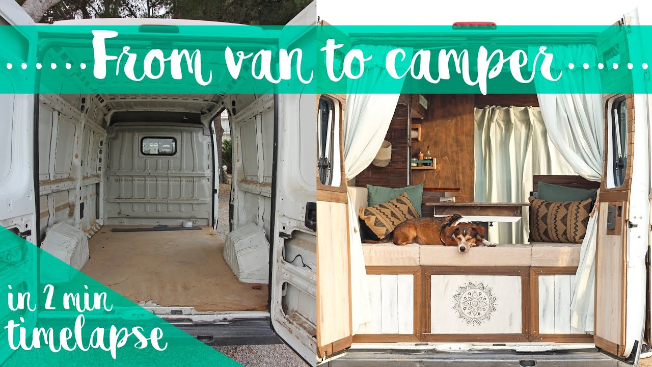 VAN CONVERSION in 2 minutes timelapse - Fiat Ducato - YouTube
