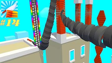 Slice It All 3D-New Knife--All Levels (89)-MAX LEVEL Gameplay Android,iOS  #Shorts