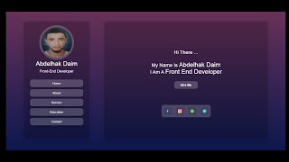 Glassmorphism PORTFOLIO Website Design Using HTML  CSS and JS