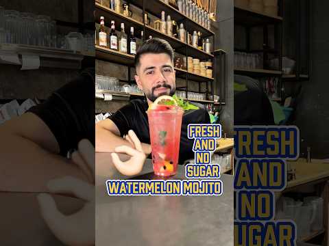 موهيتو بطيخ احمر بدون سيروب جربوه كتير طيب