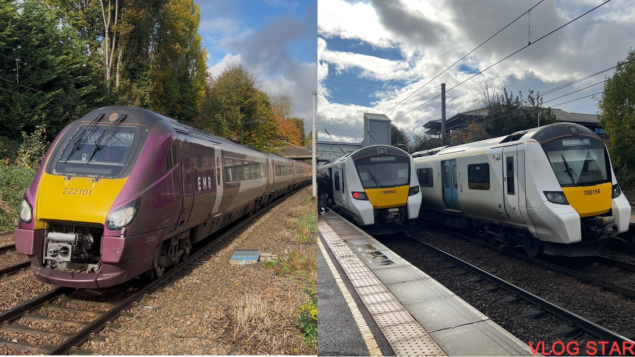 Trains at St Albans City station 25.10.25
