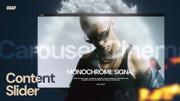 GSAP Told This Carousel: One Slide at a Time (SplitText Brought the Cinematics)