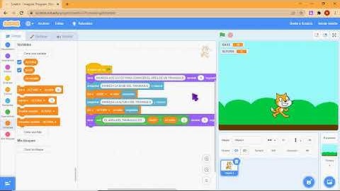 SCRATCH, el área de un triangulo