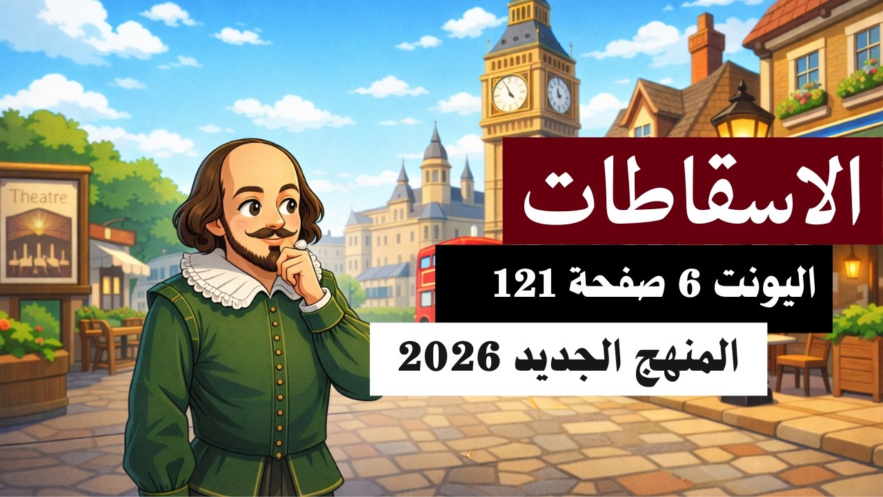 اسقاطات يونت 6 صفحة 121 | سادس اعدادي | المنهج الجديد