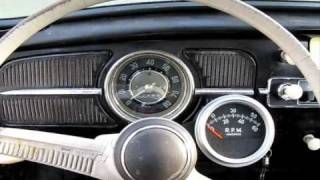1958 Beetle Morning Cold Start and Drive to Work