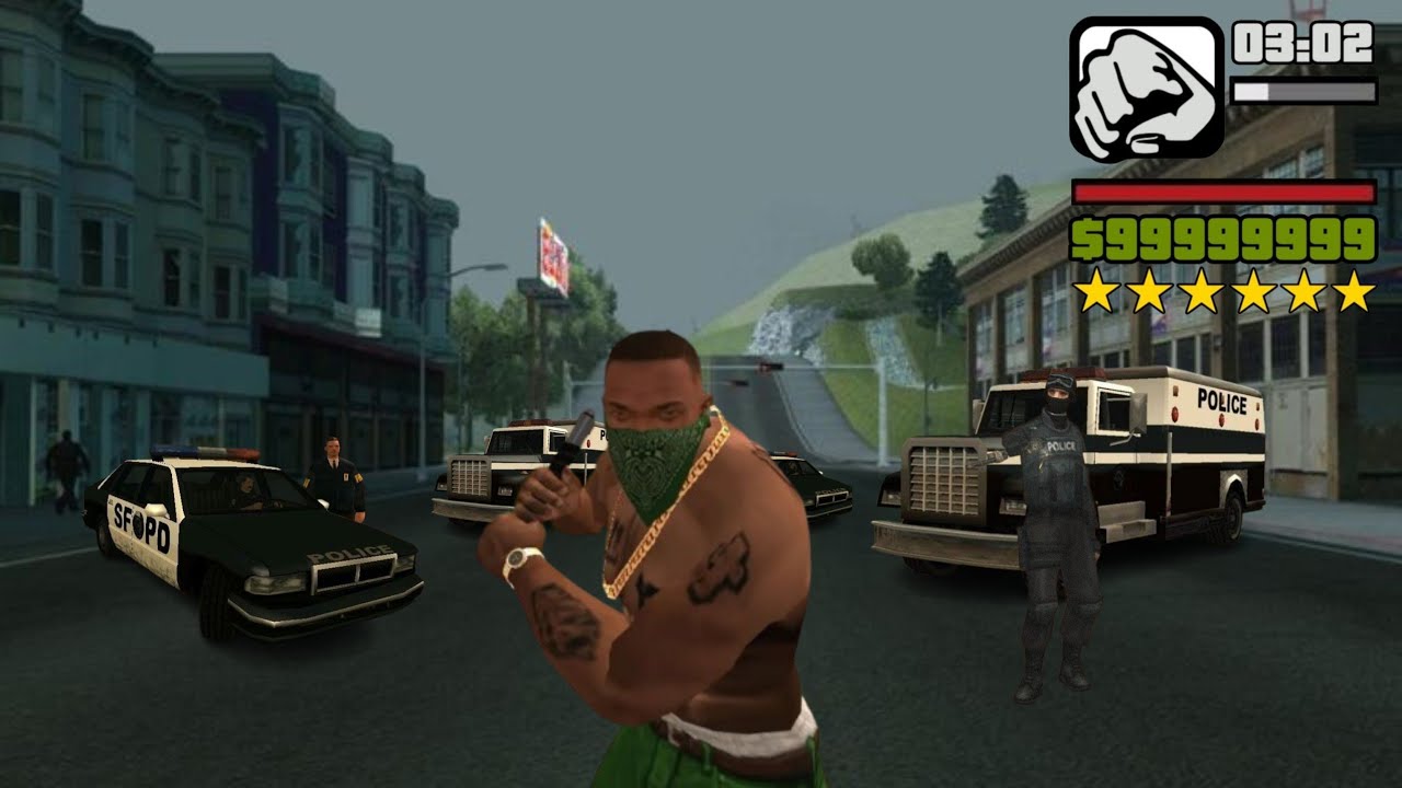 Com 6 Estrelas De Procurado No GTA San Andreas YouTube 