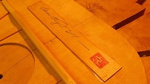 Building a Classical Guitar by Hand. Part 4. Bracing the Soundboard