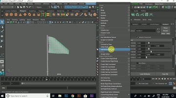 how to make Ncloth ANIMATION in maya in 2017