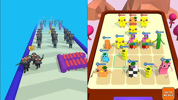 Merge Master: Monster Run 3D Vs Merge Cube Number: Color block