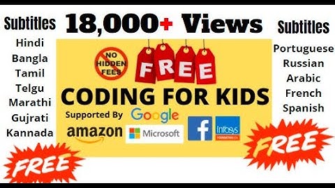 FREE! Coding For Kids| Programming For Kids | How To Learn Coding