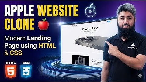 Apple Website Clone 🍎 | Modern Landing Page using HTML, CSS
