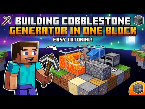 Building cobblestone generator in one block with Naidu gaming_yt