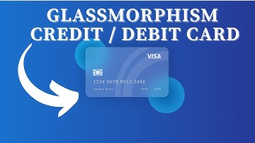 Glassmorphism Credit or Debit Card Design  | HTML CSS #html #css #design #glassmorphism