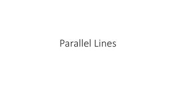 Video Assignment 4-2 Parallel Lines