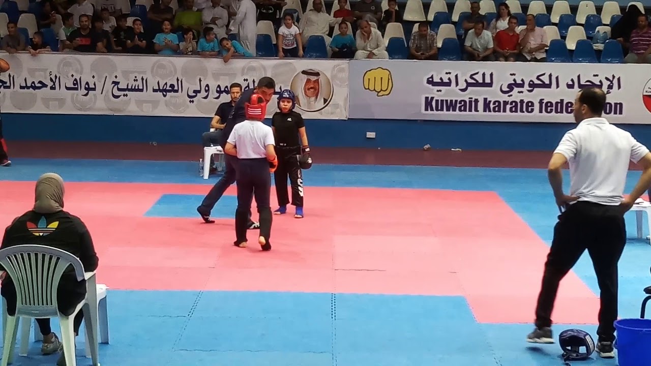 البطل الدولي شريف محمد شريف VSوليد خالد قبل النهائي بطولة الكويت كيك بوكسينج ٢٠١٨/٨/١٨